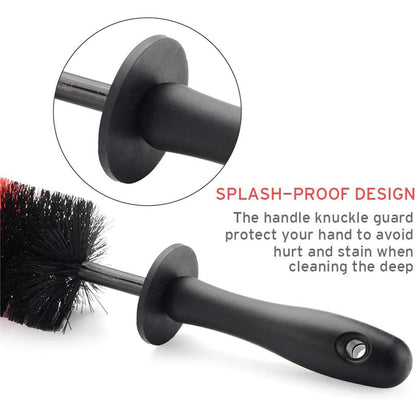 Easy Reach Wheel and Rim cleaning Brush 18’’ Long Soft Bristle Car Wheel Brush