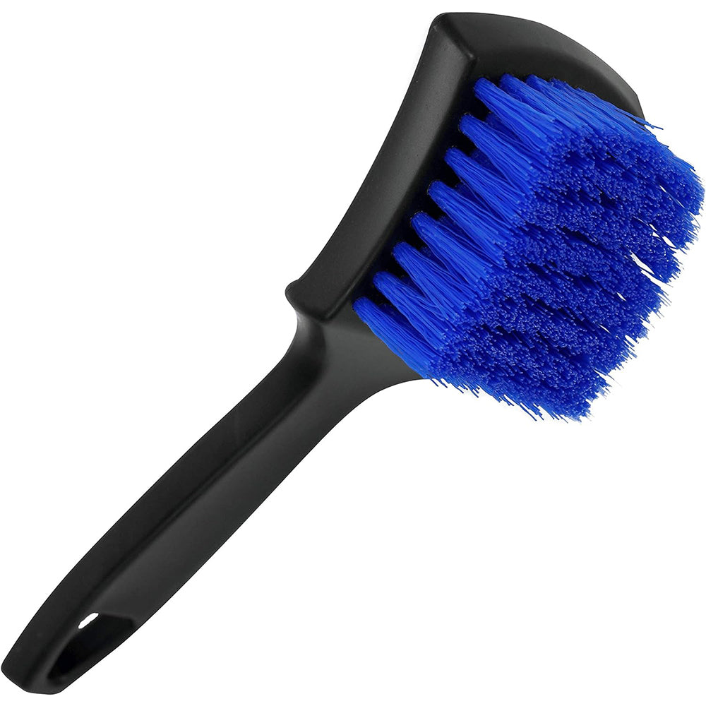 Short handle cleaning brush suitable for cleaning car tires and wheels