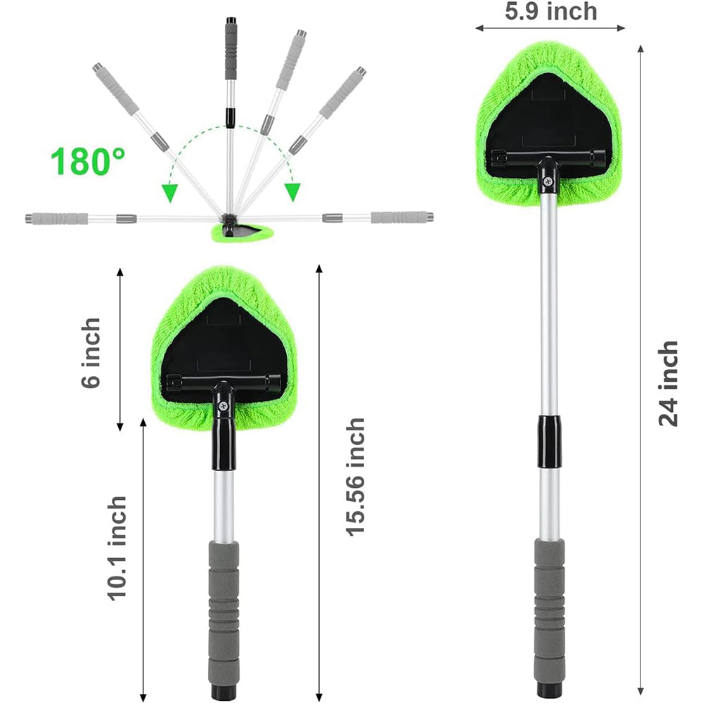 Windshield Cleaning Tool with Extendable Long Handle