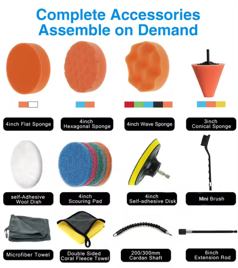 drill brush attachment No matter what you clean, there is a corresponding size